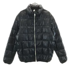 UNIQLO ユニクロ プレミアム ダウンジャケット M ブラック 収納袋付き メンズ 古着