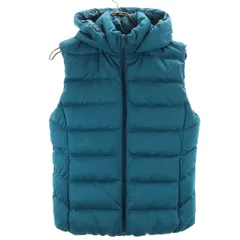 UNIQLO ユニクロ ダウンベスト XL ブルー レディース 古着