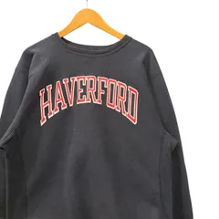 90s ビンテージ チャンピオン リバースウィーブ ラバープリント スウェット L ブラック USA製 90年代 vintage アメリカ製 刺繍トリコタグ カレッジプリント