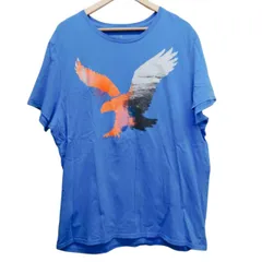 American Eagle アメリカンイーグル Tシャツ サイズ2XL 青 コットン100% グアテマラ製 アメカジ イーグル柄 大きめサイズ 古着