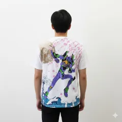 エヴァンゲリオン×錦コラボ　初号機　半袖Tシャツ　白　XXL　Evangelion and Nishiki collaboration T-shirt
