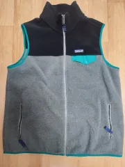 パタゴニア フリース ベスト ブラック/グレー MENS/L (最終割引)