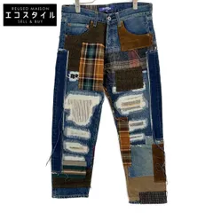 JUNYA WATANABE MAN ジュンヤワタナベマン WN-P009 パッチワーク 再構築 デニムパンツ/ XS