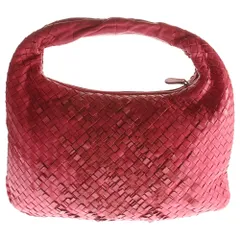 BOTTEGA VENETA (ボッテガヴェネタ) イントレチャート ホーボー レザー ワンショルダーバッグ レッド