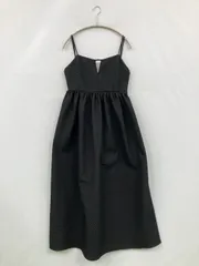 LAKOLE ラコレ ワンピース M ブラック 無地 袖なし ロング・マキシ丈 フレア