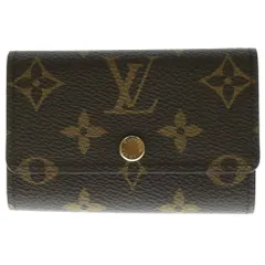 LOUIS VUITTON (ルイヴィトン) モノグラム ミュルティクレ6 フューシャ キーリング キーケース バッグチャーム ブラウン×ピンク ゴールド金具 PVC M11456