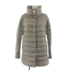 ヘルノ HERNO スタンドネックミドル丈ダウンコート アウター 40 ベージュ PI0489D /AN15