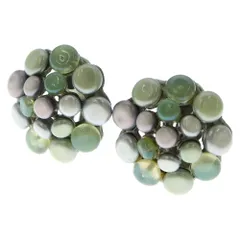 CHANEL (シャネル) 99P ストーン イヤリング シルバー金具