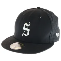 SUPREME (シュプリーム) 11AW S Logo Cap New Era Sロゴ キャップ ベースボール ブラック コットン