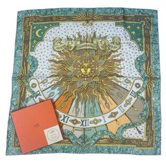 新品同様 HERMES エルメス シルク カレ90 Les Pivoines 芍薬 花柄