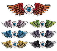 100円ステッカー アメリカン おしゃれ かっこいい 車 バイク スマホ アウトドア キャンプ ス－ツケース アメ車 ホットロッド アメリカン雑貨 フライングアイボール FLYING EYEBALL 