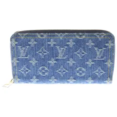 LOUIS VUITTON (ルイヴィトン) モノグラムデニム LVリミックス ジッピーウォレット ブルー 長財布 M82958 ICタイプ