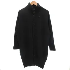 ジースターロウ G-Star RAW ロングカーディガン ニット 長袖 ハイネック 厚手 M 紺 ネイビー /GV ■GY12