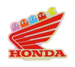 ホンダ HONDA パックマン PAC-MAN ステッカー ロゴ バイク 車 スマホ おしゃれ かっこいい 面白い レトロ スーツケース カーステッカー WINGMARK 