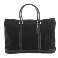 コーチ COACH 6088 シグネチャー ハンドバッグ ビジネス トート 肩掛け ロゴ キャンバス レザー 黒 ブラック /GV ■GY18