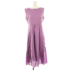 ジルスチュアート JILL STUART EndyROBE ビッキードットジャガーワンピース マキシ ロング ノースリーブ 2 紫 パープル /AT ■OS