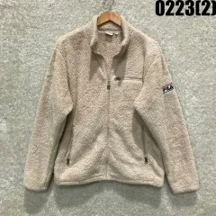 フィラ FILA ボア フリース ジャケット アイボリー L