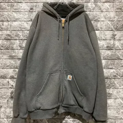 CARHARTT ジップアップパーカー パーカー カーハート ジップアップ サーマル 裏地 a1