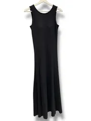 OUR WACOL×anuans ワコール×アニュアンス コラボ カップインマーメイド リブカットワンピース サイズM ブラック 参考定価¥17600円 日本製 ノースリーブ ロング マキシ丈 レディース 夏 ゴーゴー古着マルイ草加店3399