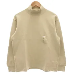 ユニクロ UNIQLO U タグ付き 24AW ブラッシュドモックネックTシャツ プルオーバー S ベージュ 341-471806 /GV1