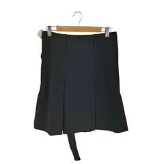 プラダ PRADA イタリア製 ベルト付きプリーツスカート レディース EUR：40-42 