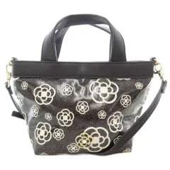 クレイサス CLATHAS ハンドバッグ ショルダー 2WAY カメリア 総柄 ミニ 黒 ブラック /AE