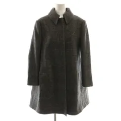 ニナリッチ NINA RICCI ステンカラーコート グレンチェック アウター 34 ダークグレー /DF ■GY57のサムネイル