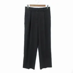 セオリー Theory スラックス パンツ ウール ストレート センタープレス タック 4 L グレー /FT