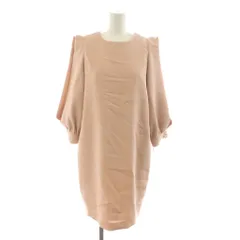 スナイデル SNIDEL ワンピース ひざ丈 1 ピンク バルーンスリーブ 七分袖 /RR