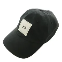 ヨウジヤマモト アディダス YOHJI YAMAMOTO adidas Y-3 SQUARE LABEL CAP 帽子 キャップ ロゴ OSFA 58cm 黒 ブラック /XZ ■GY18