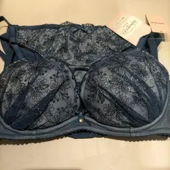 新品  D75  チュチュカワブラ 上下セット チュチュアンナ 紺  ネイビー  キラキラ  ブラ＆ショーツ L  定価3498円  177