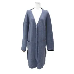 エスパスデカルマ espace de calma ニットカーディガン 大きいサイズ LL ラベンダー Vネック ロング丈 /YS20 ■GY58