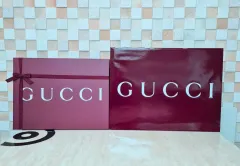 正規品 グッチ お買い物バッグ+ボックス+リボン SET グッチ 紙バッグ グッチ ケース グッチバッグ
