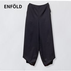 美品 エンフォルド SSセンタープレスバミューダショートパンツ 黒