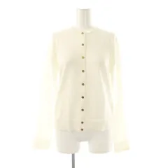 ミューズ ドゥーズィエム クラス MUSE de Deuxieme Classe 24SS FF Future クルーネックカーディガン ニット 長袖 薄手 38 白 /NR ■OS