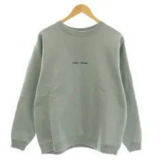B&Y ユナイテッドアローズ BEAUTY&YOUTH ビューティー&ユース トレーナー スウエット 長袖 クルーネック ロゴ刺繍 M 水色 1212-199-7417 /KU