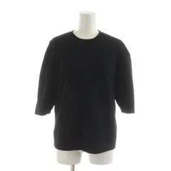 スピック&スパン Spick&Span ニット セーター 五分袖 黒 ブラック /RR