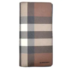 BURBERRY (バーバリー) Cavendish キャベンディッシュ 長財布 ラウンドジップ ロングウォレット キャンバス×レザー 8052803