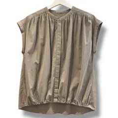 tkeory luxe セオリーリュクス フレンチスリーブギャザーブラウス サイズ38 ライトブラウン NO 03-9308290-020-038 参考定価 ¥27000円 made in Japan 日本製 レディース 夏 ゴーゴー古着マルイ草加店3394