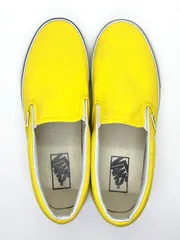 【VANS】US企画 クラシックスリッポン Classic Slip-On Vibrant Yellow 27.0cm US9.0 ヴァンズ スリッポン スニーカー 古着