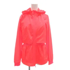 アディダス バイ ステラマッカートニー adidas by Stella McCartney ジャケット M ジップアップ フード ドロスト 蛍光 ピンク /AE