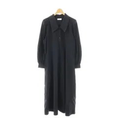 シップス エニィ SHIPS any シャツワンピース ロング F ネイビー /DF ■OS