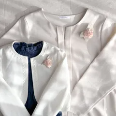 親子でお揃い 八重桜｜布花ブローチ　卒園・卒業／入園・入学式に　小ぶりでナチュラルなコサージュ　シンプル