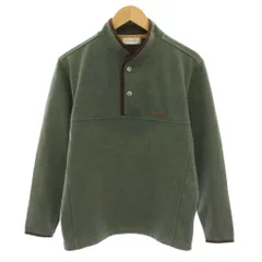 ゴールデンベア GOLDEN BEAR スウェット プルオーバー ハーフボタン 長袖 ロゴ 裏起毛 M 緑 グリーン 茶 ブラウン 314P8841 /YT