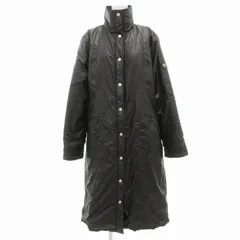 ANDRE LUCIANO アンドレルチアーノ モッズコート アウター 黒 アンドレルチアーノ ANDRELUCIANO コート フェイクファー ロゴ ジップ