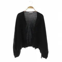 アドーア ADORE クールレーヨンニットジャケット 38 ブラック /DO ■OS