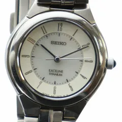 セイコー SEIKO エクセリーヌ EXCELINE 腕時計 ウォッチ クォーツ ロゴ シルバー色 4J41-0140 ■GY18 /MQ