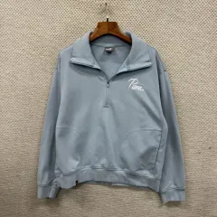 プーマ 刺繍 ロゴ ハーフジップ クロップド スウェットシャツ スウェット S A06558