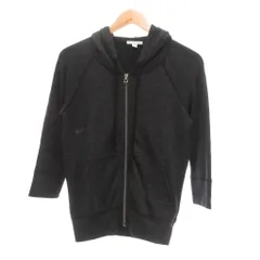 ジェームスパース JAMES PERSE 美品 ニットパーカー ジップアップ 七分袖 USA製 1 チャコールグレー系 WXT2398 /UOのサムネイル