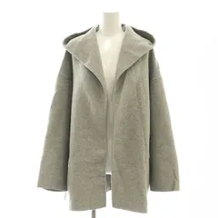 プラステ PLST ウールブレンドリバーハーフコート ミドル丈 前開きトッパー M グレー /AT ■OS